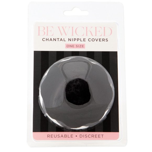 Flower Shaped Breast Petals Nipple Covers Black - Picture 4 of 4